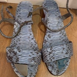 Snake skin Stuart weitzman sandals
